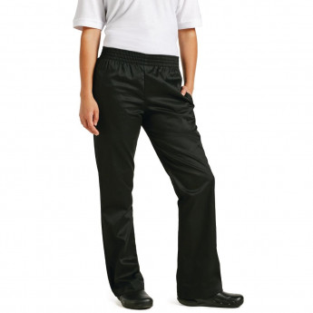 Chef Works Womens Basic Baggy Chefs Trousers Black - Click to Enlarge