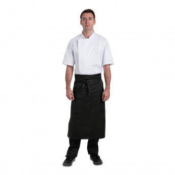 Chef Works Two Pocket Bistro Apron Black - Click to Enlarge