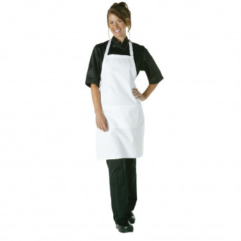 Chef Works Bib Apron White - Click to Enlarge