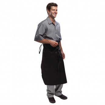 Chef Works Executive Chefs Tapered Apron Black - Click to Enlarge
