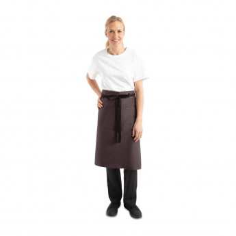 Chef Works Regular Bistro Apron Charcoal - Click to Enlarge