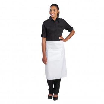 Chef Works Regular Bistro Apron White - Click to Enlarge