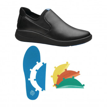 WearerTech Vitalise Slip on Shoe with Modular Insole Black - Click to Enlarge