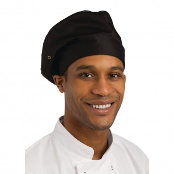 Chef Works Toque Chefs Hat Black - Click to Enlarge