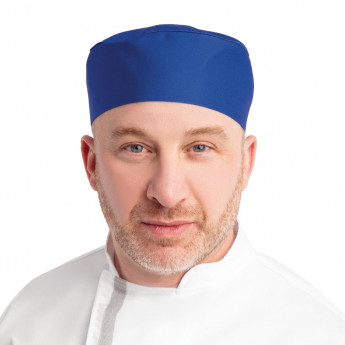 Whites Chefs Skull Cap Royal Blue - Click to Enlarge