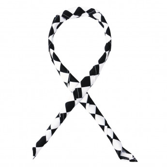 Whites Neckerchief Big Black and White Check - Click to Enlarge