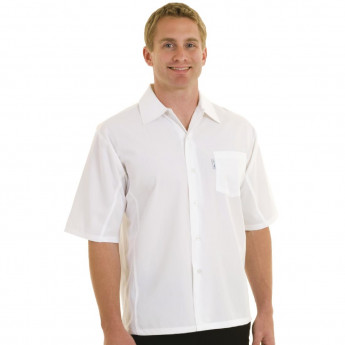 Chef Works Unisex Cool Vent Chef Shirt White - Click to Enlarge