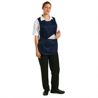 Tabard With Pocket Navy Blue - Click to Enlarge