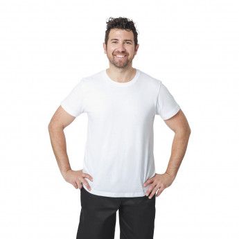 Unisex Chef T-Shirt White 4XL