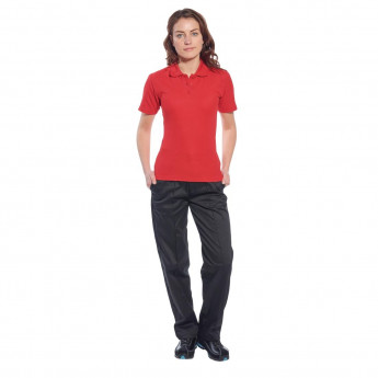 Ladies Polo Shirt Red - Click to Enlarge
