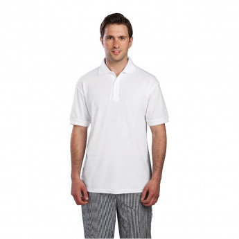 Unisex Polo Shirt White - Click to Enlarge