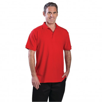 Unisex Polo Shirt Red - Click to Enlarge