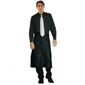 Chef Works Dress Shirt Long Sleeve Black - Click to Enlarge