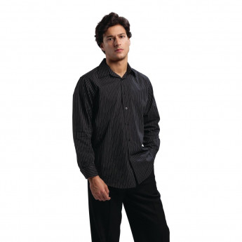 Chef Works Long Sleeve Shirt Pinstripe - Click to Enlarge