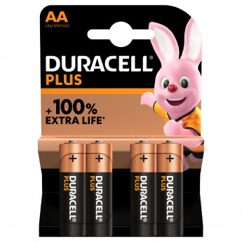DuracellPlus AA Batteries (Pack of 4) - Click to Enlarge