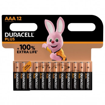 DuracellPlus AAA Batteries (Pack of 12) - Click to Enlarge