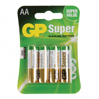 GP Super Battery AA (Pack of 4) - Click to Enlarge