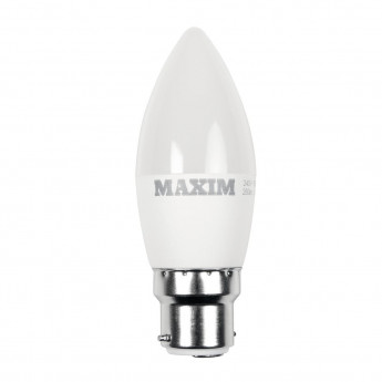 Maxim LED Candle Bayonet Cap Cool White 6W (Pack of 10) - Click to Enlarge