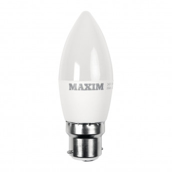 Maxim LED Candle Bayonet Cap Warm White 6W (Pack of 10) - Click to Enlarge