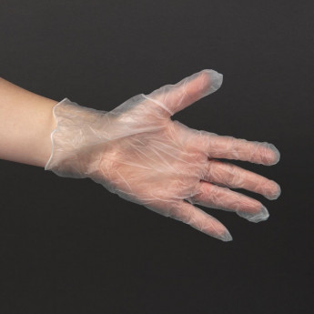 Powder-Free Latex Gloves Clear (Pack of 100) - Click to Enlarge