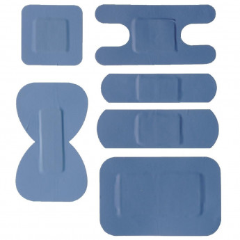 A-CARE DETECTABLE BLUE PLASTERS ASSORTED - BOX 100 - Click to Enlarge