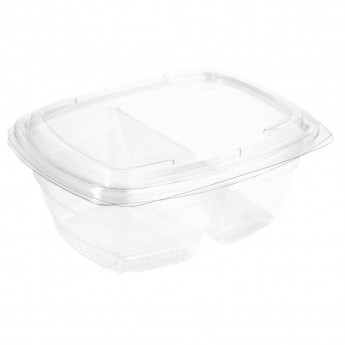 Faerch Fresco Two-Compartment Recyclable Deli Containers With Lid 900ml / 32oz - Click to Enlarge