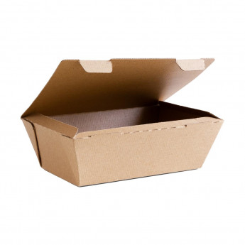 Vegware Compostable Microflute Takeaway Box 8x5in (Pack 250) - Click to Enlarge