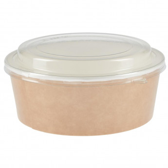 Colpac Recyclable Kraft Salad Pots With Lid (Pack of 150) - Click to Enlarge