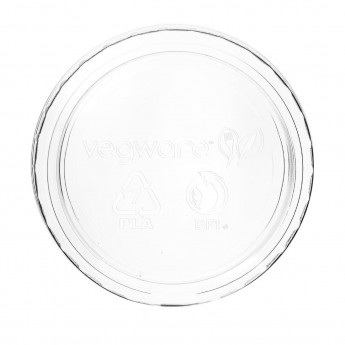 Vegware Compostable Cold Portion Pot Lids 59ml / 2oz and 118ml / 4oz - Click to Enlarge