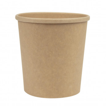 Colpac Recyclable Kraft Microwavable Soup Cups 450ml / 16oz (Pack of 500) - Click to Enlarge
