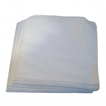 Strung White Paper Counter Bags (Pack of 1000) - Click to Enlarge