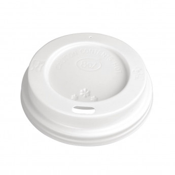 Fiesta Recyclable Coffee Cup Lids White 225ml / 8oz - Click to Enlarge
