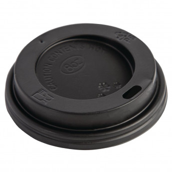 Fiesta Recyclable Coffee Cup Lids Black 225ml / 8oz - Click to Enlarge