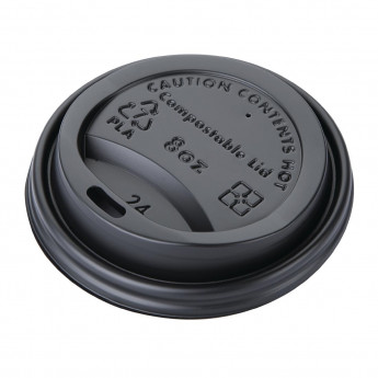Fiesta Compostable Coffee Cup Lids 225ml / 8oz - Click to Enlarge