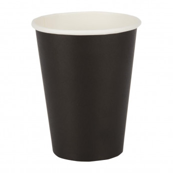 Fiesta Recyclable Coffee Cups Single Wall Black 340ml / 12oz - Click to Enlarge