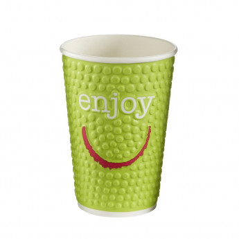 Huhtamaki Enjoy Double Wall Disposable Hot Cups 455ml / 16oz (Pack of 560) - Click to Enlarge
