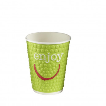 Huhtamaki Enjoy Double Wall Disposable Hot Cups 225ml / 8oz (Pack of 875) - Click to Enlarge