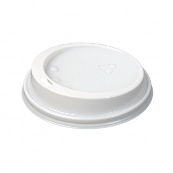 White Lid To Fit 340ml/455ml Huhtamaki Hot Cup (Pack of 1000) - Click to Enlarge