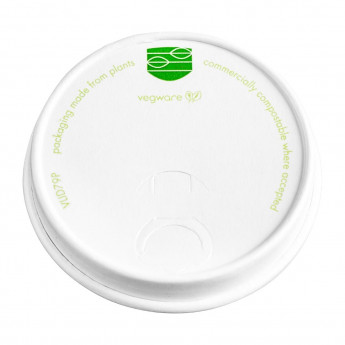 Vegware Compostable 79-Series Paper Hot Cup Lid (Pack of 1000) - Click to Enlarge