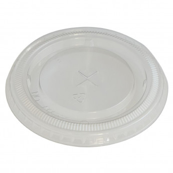 eGreen RPET Flat Lid with Straw Hole 93mm (Pack of 1000) - Click to Enlarge