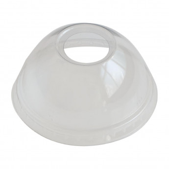 eGreen RPET Dome Lid with Straw Hole 93mm (Pack of 1000) - Click to Enlarge