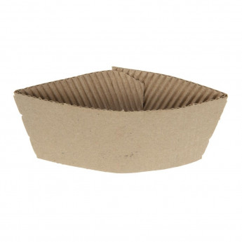 Fiesta Compostable Corrugated Cup Sleeves for 12/16oz Cups (Pack of 1000) - Click to Enlarge