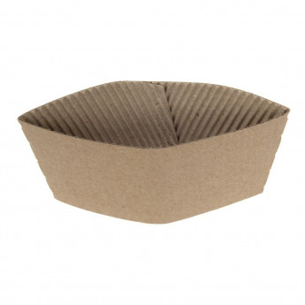 Corrugated Cup Sleeves for 8oz Cup (Pack of 1000) - Click to Enlarge
