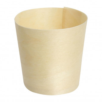 Fiesta Compostable Wooden Sauce Pots 38ml / 1.25oz (Pack of 100) - Click to Enlarge