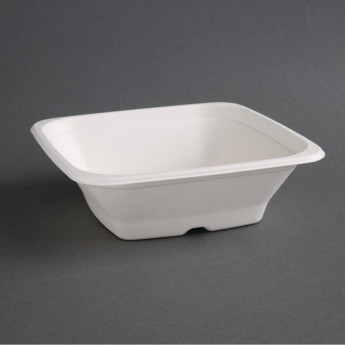 Fiesta Compostable Bagasse Square Bowls (Pack of 50) - Click to Enlarge