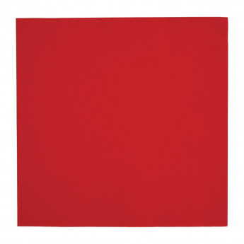 Fiesta Recyclable Dinner Napkin Red 40x40cm 3ply 1/4 Fold (Pack of 1000) - Click to Enlarge