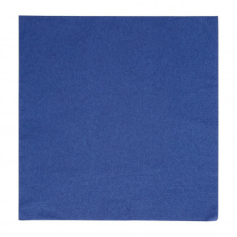 Fiesta Recyclable Dinner Napkin Dark Blue 40x40cm 2ply 1/4 Fold (Pack of 2000) - Click to Enlarge