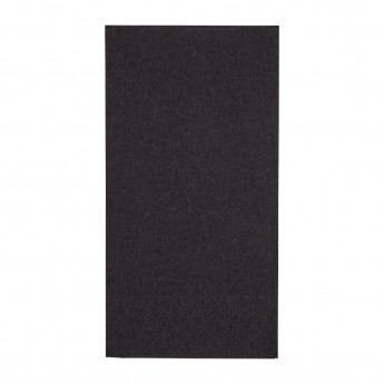 Fiesta Recyclable Dinner Napkin Black 40x40cm 2ply 1/8 Fold (Pack of 2000) - Click to Enlarge