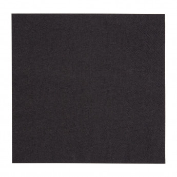 Fiesta Recyclable Lunch Napkin Black 33x33cm 2ply 1/4 Fold (Pack of 2000) - Click to Enlarge