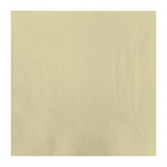 Fasana Dinner Napkin Crème 40x40cm 3ply 1/4 Fold (Pack of 1000) - Click to Enlarge
